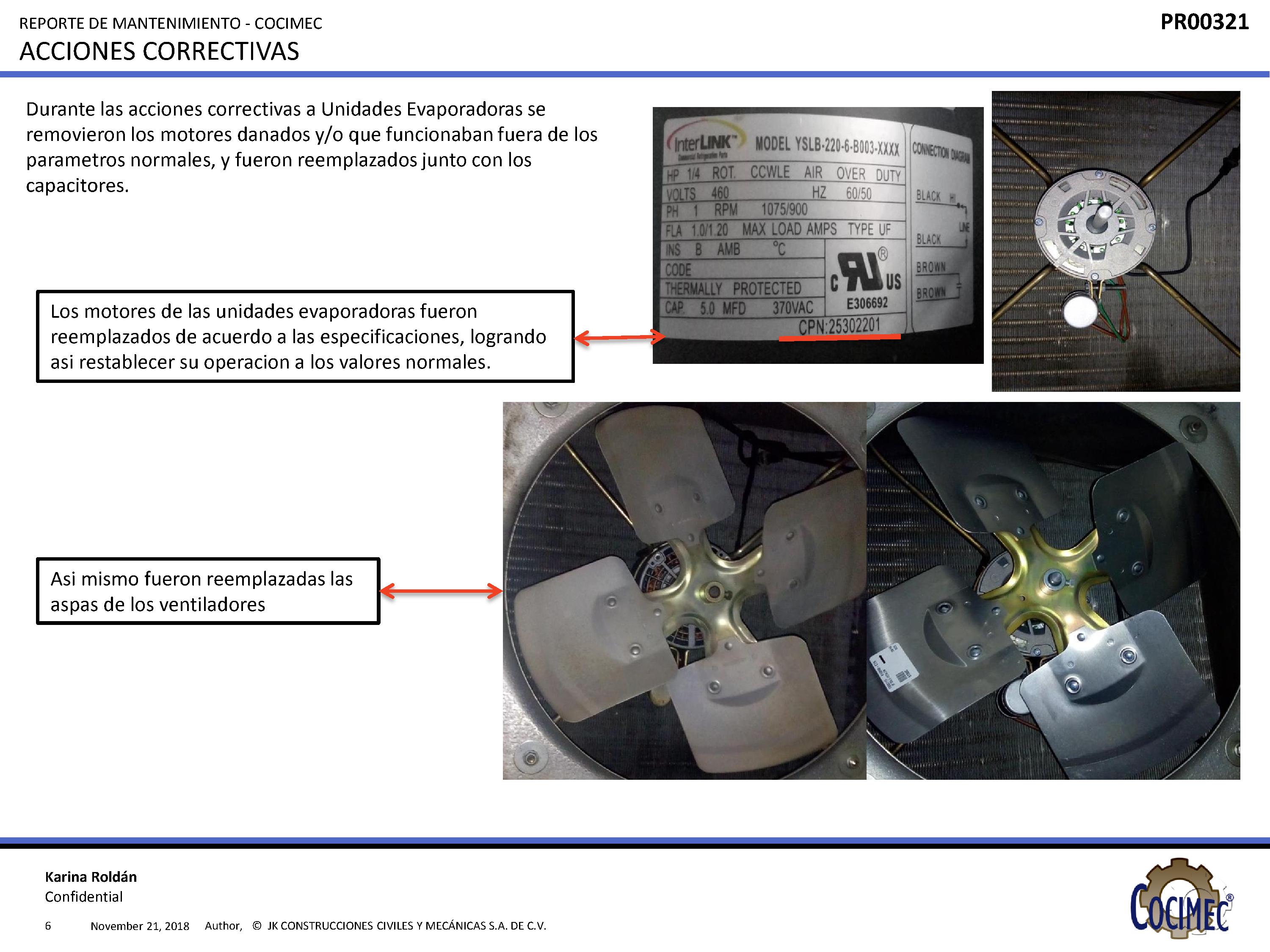 Acciones correctivas técnicas