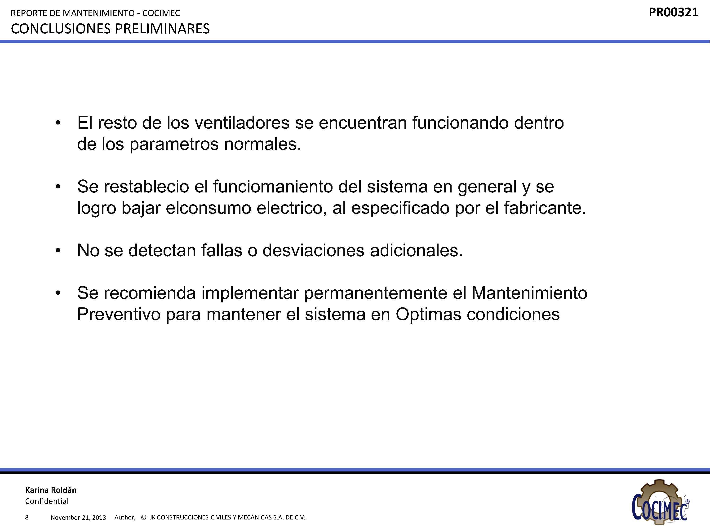 Conclusiones preliminares